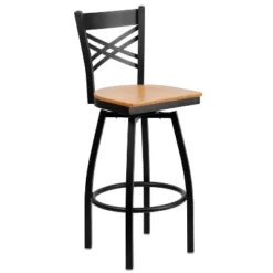 Flash Furniture Black ''X'' Back Swivel Metal Barstool 26 Flash Furniture Black ''X'' Back Swivel Metal Barstool -Flash Furniture GUEST 70cd67a8 146e 453e aad0 9eec794aadf1