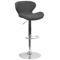 Flash Furniture Contemporary Adjustable Height Barstool With Curved Back And Chrome Base 27 Flash Furniture Contemporary Adjustable Height Barstool With Curved Back And Chrome Base -Flash Furniture GUEST 7139a3e6 634f 4c9d b0d4 0f856d1b00ba