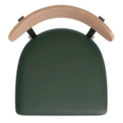 Flash Furniture Wright Set Of 2 Commercial Grade Barstools With 500 LB. Capacity Steel Frame, Solid Wood Seat, And Boomerang Back -Flash Furniture GUEST 729d0bb0 26ba 434c baa8 50c616c4afaa