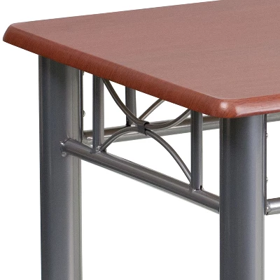 Flash Furniture Laminate End Table With Steel Frame 4 Flash Furniture Laminate End Table With Steel Frame - Image 4