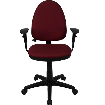 Flash Furniture Mid-Back Fabric Multifunction Swivel Ergonomic Task Office Chair With Adjustable Lumbar Support And Adjustable Arms 3 Flash Furniture Mid-Back Fabric Multifunction Swivel Ergonomic Task Office Chair With Adjustable Lumbar Support And Adjustable Arms - Image 3
