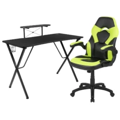 Flash Furniture Gaming Desk And Racing Chair Set With Cup Holder, Headphone Hook, And Monitor/Smartphone Stand 24 Flash Furniture Gaming Desk And Racing Chair Set With Cup Holder, Headphone Hook, And Monitor/Smartphone Stand -Flash Furniture GUEST 77fc4ee4 fc62 4626 bb36 f001d39d305c