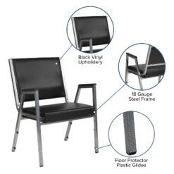 Flash Furniture HERCULES Series 1000 Lb. Rated Antimicrobial Bariatric Medical Reception Arm Chair -Flash Furniture GUEST 7810b6cb e4f5 411b 84ad d20d5487873c