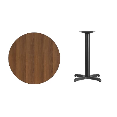 Flash Furniture 30'' Round Laminate Table Top With 22'' X 22'' Table Height Base 1 Flash Furniture 30'' Round Laminate Table Top With 22'' X 22'' Table Height Base