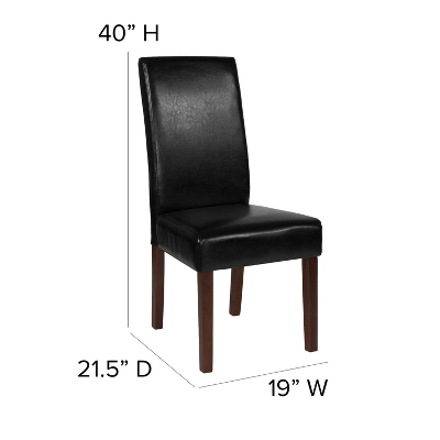 Flash Furniture Greenwich Series Upholstered Panel Back Mid-Century Parsons Dining Chairs 5 Flash Furniture Greenwich Series Upholstered Panel Back Mid-Century Parsons Dining Chairs - Image 5