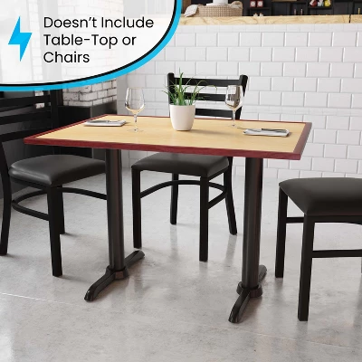 Flash Furniture 5'' X 22'' Restaurant Table T-Base With 3'' Dia. Table Height Column 2 Flash Furniture 5'' X 22'' Restaurant Table T-Base With 3'' Dia. Table Height Column - Image 2