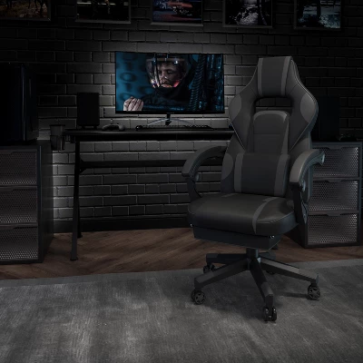 Flash Furniture X40 Gaming Chair Racing Ergonomic Computer Chair With Fully Reclining Back/Arms, Slide-Out Footrest, Massaging Lumbar 1 Flash Furniture X40 Gaming Chair Racing Ergonomic Computer Chair With Fully Reclining Back/Arms, Slide-Out Footrest, Massaging Lumbar