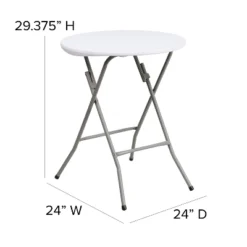 Flash Furniture 2-Foot Round Granite White Plastic Folding Table 7 Flash Furniture 2-Foot Round Granite White Plastic Folding Table -Flash Furniture GUEST 7f011ec1 c663 4534 8446 fde29fd6fb5c