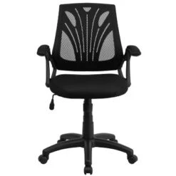 Flash Furniture Mid-Back Designer Black Mesh Swivel Task Office Chair With Open Arms 16 Flash Furniture Mid-Back Designer Black Mesh Swivel Task Office Chair With Open Arms -Flash Furniture GUEST 8150798e c3e3 414b 9d7b 5abc5826c7b5