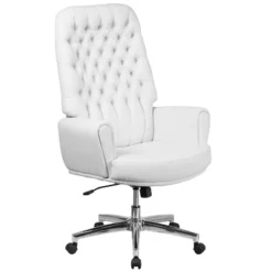 Flash Furniture High Back Traditional Tufted LeatherSoft Executive Swivel Office Chair With Silver Welt Arms 19 Flash Furniture High Back Traditional Tufted LeatherSoft Executive Swivel Office Chair With Silver Welt Arms -Flash Furniture GUEST 8179b5fb ce41 43eb be33 47f3f48ad989