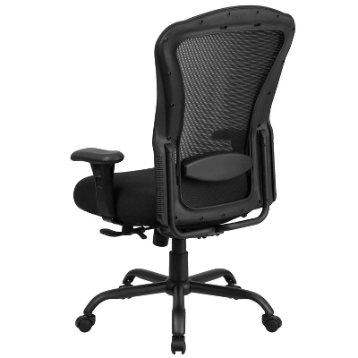 Flash Furniture HERCULES Series 24/7 Intensive Use Big & Tall 400 Lb. Rated Black Mesh Multifunction Synchro-Tilt Ergonomic Office Chair 3 Flash Furniture HERCULES Series 24/7 Intensive Use Big & Tall 400 Lb. Rated Black Mesh Multifunction Synchro-Tilt Ergonomic Office Chair - Image 3