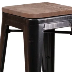 Flash Furniture 24" High Backless Metal Counter Height Stool With Square Wood Seat 23 Flash Furniture 24" High Backless Metal Counter Height Stool With Square Wood Seat -Flash Furniture GUEST 83184729 d497 4c74 b364 ab554bd957be