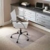 3'9"x4'5" Rectangle Solid Office Chair Mat Clear - Flash Furniture