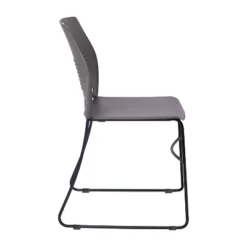 Flash Furniture HERCULES Series Commercial Grade 660 Lb. Capacity Plastic Stack Chair With Powder Coated Sled Base Frame And Integrated Carrying Handle -Flash Furniture GUEST 85cea7ce 1ae9 4dc4 9a89 6237c0ea74d0