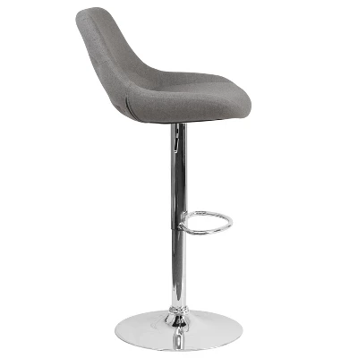 Flash Furniture Contemporary Adjustable Height Gas Lift Swivel Bar Stool With Support Pillow - Kitchen Dining Stool 11 Flash Furniture Contemporary Adjustable Height Gas Lift Swivel Bar Stool With Support Pillow - Kitchen Dining Stool - Image 11