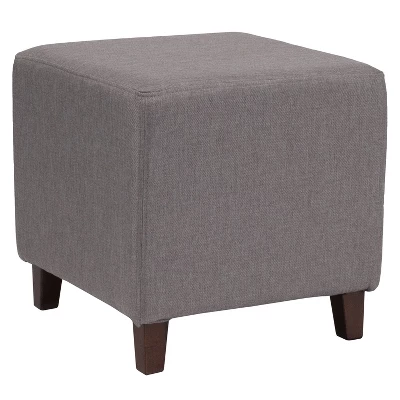 Flash Furniture Ascalon Taut Upholstered Cube Ottoman Pouf 5 Flash Furniture Ascalon Taut Upholstered Cube Ottoman Pouf - Image 5