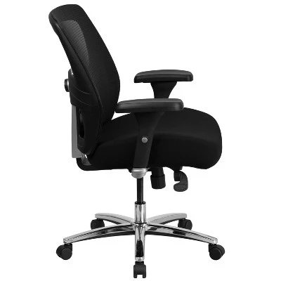 Flash Furniture HERCULES Series 24/7 Intensive Use Big & Tall 500 Lb. Rated Black Mesh Executive Ergonomic Office Chair With Ratchet Back 7 Flash Furniture HERCULES Series 24/7 Intensive Use Big & Tall 500 Lb. Rated Black Mesh Executive Ergonomic Office Chair With Ratchet Back - Image 7