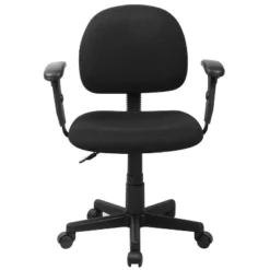 Flash Furniture Wayne Mid-Back Black Fabric Swivel Task Office Chair With Adjustable Arms 16 Flash Furniture Wayne Mid-Back Black Fabric Swivel Task Office Chair With Adjustable Arms -Flash Furniture GUEST 8836ac5c eb02 4168 9e3a e30b935fe047