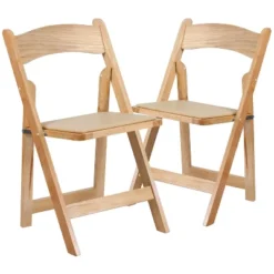Flash Furniture 2 Pack HERCULES Series Wood Folding Chair With Vinyl Padded Seat -Flash Furniture GUEST 884a8a4c 72f4 45d6 a709 94ee26d6ff6b