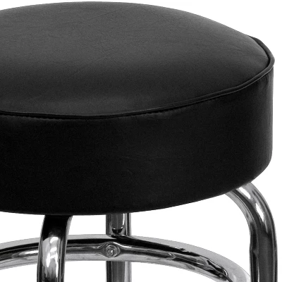 Flash Furniture Double Ring Chrome Barstool 6 Flash Furniture Double Ring Chrome Barstool - Image 6