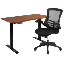 Flash Furniture 48"W X 24"D Electric Height Adjustable Standing Desk With Mesh Swivel Ergonomic Task Office Chair 18 Flash Furniture 48"W X 24"D Electric Height Adjustable Standing Desk With Mesh Swivel Ergonomic Task Office Chair -Flash Furniture GUEST 898ef723 af00 4e09 91ff a48a56a8c6e4