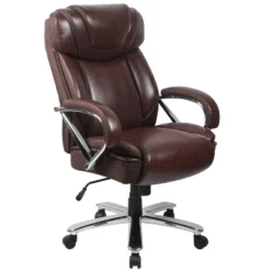 Flash Furniture HERCULES Series Big & Tall 500 Lb. Rated LeatherSoft Executive Swivel Ergonomic Office Chair With Extra Wide Seat -Flash Furniture GUEST 8a29cdbf 833b 4bb9 abe2 f873bc47b17d