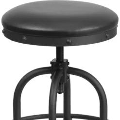 Flash Furniture 24'' Counter Height Stool With Swivel Lift Black LeatherSoft Seat 13 Flash Furniture 24'' Counter Height Stool With Swivel Lift Black LeatherSoft Seat -Flash Furniture GUEST 8b626302 5d33 4e0b b917 49927751416e