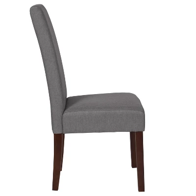 Flash Furniture Greenwich Series Upholstered Panel Back Mid-Century Parsons Dining Chairs 2 Flash Furniture Greenwich Series Upholstered Panel Back Mid-Century Parsons Dining Chairs - Image 2