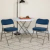Flash Furniture HERCULES Series Metal Folding Chairs With Padded Seats | Set Of 4 Metal Folding Chairs