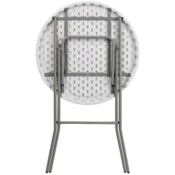 Flash Furniture 2.6-Foot Round Granite White Plastic Bar Height Folding Table 9 Flash Furniture 2.6-Foot Round Granite White Plastic Bar Height Folding Table -Flash Furniture GUEST 8d3695ca 5c62 4a6b 829f dbd207836261