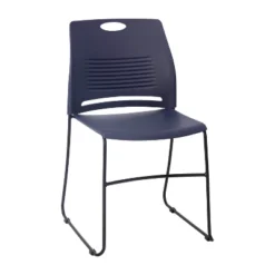 Flash Furniture HERCULES Series Commercial Grade 660 Lb. Capacity Plastic Stack Chair With Powder Coated Sled Base Frame And Integrated Carrying Handle -Flash Furniture GUEST 8d7c40e2 b85e 40c5 bdfa 5c52ef9b804b