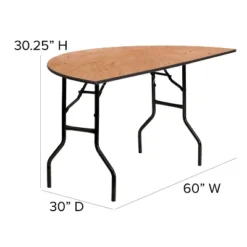 Flash Furniture 5-Foot Half-Round Wood Folding Banquet Table 10 Flash Furniture 5-Foot Half-Round Wood Folding Banquet Table -Flash Furniture GUEST 8f7c4ba7 9765 4429 a711 1e83444e30b3