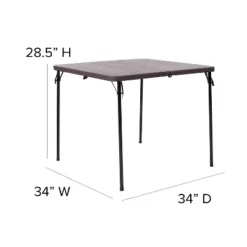 Flash Furniture 2.83-Foot Square Bi-Fold Plastic Folding Table With Carrying Handle 15 Flash Furniture 2.83-Foot Square Bi-Fold Plastic Folding Table With Carrying Handle -Flash Furniture GUEST 912fe9c5 c079 4eba a7b4 291b37c61fd6