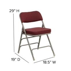 Flash Furniture 2 Pack HERCULES Series Premium Curved Triple Braced & Double Hinged Fabric Upholstered Metal Folding Chair 16 Flash Furniture 2 Pack HERCULES Series Premium Curved Triple Braced & Double Hinged Fabric Upholstered Metal Folding Chair -Flash Furniture GUEST 930317ee 630e 4240 9d22 7c3365f9646a