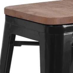 Flash Furniture 30" High Backless Metal Barstool With Square Wood Seat 26 Flash Furniture 30" High Backless Metal Barstool With Square Wood Seat -Flash Furniture GUEST 931bb463 e54e 40a0 8207 5c12ba781eb5