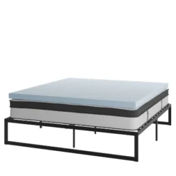 Flash Furniture 14 Inch Metal Platform Bed Frame With 12 Inch Pocket Spring Mattress In A Box And 3 Inch Cool Gel Memory Foam Topper 33 Flash Furniture 14 Inch Metal Platform Bed Frame With 12 Inch Pocket Spring Mattress In A Box And 3 Inch Cool Gel Memory Foam Topper -Flash Furniture GUEST 93dc9910 b7a4 4852 b34c 5b0d746b81e9
