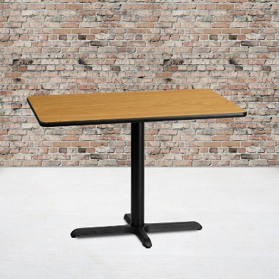Flash Furniture 30'' X 42'' Rectangular Natural Laminate Table Top With 23.5'' X 29.5'' Table Height Base 1 Flash Furniture 30'' X 42'' Rectangular Natural Laminate Table Top With 23.5'' X 29.5'' Table Height Base