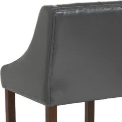 Flash Furniture Carmel Series 24" High Transitional Tufted Walnut Counter Height Stool With Accent Nail Trim 16 Flash Furniture Carmel Series 24" High Transitional Tufted Walnut Counter Height Stool With Accent Nail Trim -Flash Furniture GUEST 94cd0cf7 7eda 407d b06d 78595531832a