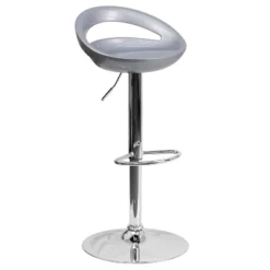 Flash Furniture Contemporary Plastic Adjustable Height Barstool With Rounded Cutout Back And Chrome Base 22 Flash Furniture Contemporary Plastic Adjustable Height Barstool With Rounded Cutout Back And Chrome Base -Flash Furniture GUEST 951b7dd1 4414 4721 a1a3 63261e760a53