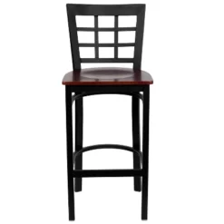 Flash Furniture Black Window Back Metal Restaurant Barstool -Flash Furniture GUEST 967a8a0a f1b3 4aff a4b9 ad63f35cdbaa