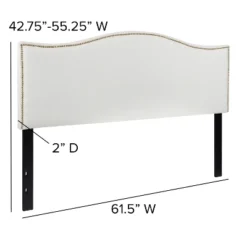 Flash Furniture Lexington Arched Upholstered Headboard With Accent Nail Trim 13 Flash Furniture Lexington Arched Upholstered Headboard With Accent Nail Trim -Flash Furniture GUEST 96ad35bb 69b3 4f48 9097 60b6db1b3ac4