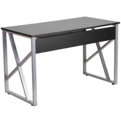 Flash Furniture Black Computer Desk With Pull-Out Keyboard Tray And Cross-Brace Frame 9 Flash Furniture Black Computer Desk With Pull-Out Keyboard Tray And Cross-Brace Frame -Flash Furniture GUEST 97f61992 6b26 40c3 8c78 213f9286befb