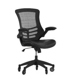 Flash Furniture Kelista Mid-Back Swivel Ergonomic Task Office Chair With Flip-Up Arms And Transparent Roller Wheels 21 Flash Furniture Kelista Mid-Back Swivel Ergonomic Task Office Chair With Flip-Up Arms And Transparent Roller Wheels -Flash Furniture GUEST 9895c94a 45f6 411f 8080 a4987e796cf2