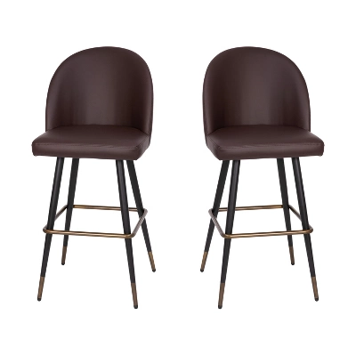 Flash Furniture Lyla Commercial Grade Modern Armless Barstools With Contoured Backrest, Steel Frame And Integrated Footrest - Set Of 2 11 Flash Furniture Lyla Commercial Grade Modern Armless Barstools With Contoured Backrest, Steel Frame And Integrated Footrest - Set Of 2 - Image 11