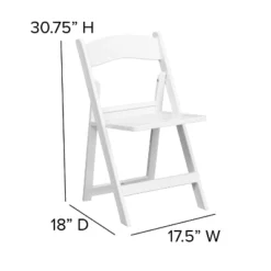 Flash Furniture 2 Pack HERCULES Series 1000 Lb. Capacity White Resin Folding Chair With Slatted Seat 13 Flash Furniture 2 Pack HERCULES Series 1000 Lb. Capacity White Resin Folding Chair With Slatted Seat -Flash Furniture GUEST 990f8049 0a0b 48f3 8070 24f8ebd5fd44