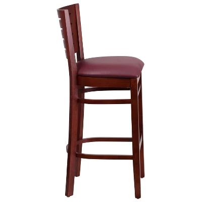 Flash Furniture Slat Back Wooden Restaurant Barstool 2 Flash Furniture Slat Back Wooden Restaurant Barstool - Image 2