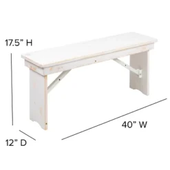 Flash Furniture HERCULES Series 40" X 12" Solid Pine Folding Farm Bench 19 Flash Furniture HERCULES Series 40" X 12" Solid Pine Folding Farm Bench -Flash Furniture GUEST 99532e08 ca2f 46b8 8eea 76bffcaaa2a1