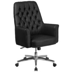 Flash Furniture Mid-Back Traditional Tufted LeatherSoft Executive Swivel Office Chair With Arms 22 Flash Furniture Mid-Back Traditional Tufted LeatherSoft Executive Swivel Office Chair With Arms -Flash Furniture GUEST 9c3cc5c1 2a99 402c 86ff 8189e53cd184