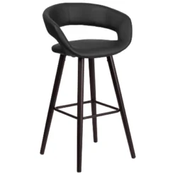 Flash Furniture Brynn Series 29'' High Contemporary Vinyl Rounded Back Barstool With Cappuccino Wood Frame 21 Flash Furniture Brynn Series 29'' High Contemporary Vinyl Rounded Back Barstool With Cappuccino Wood Frame -Flash Furniture GUEST 9d17850d cccc 4a43 b121 13e117bb840e