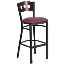 Flash Furniture Black Decorative 3 Circle Back Metal Restaurant Barstool -Flash Furniture GUEST 9d76cccc e42c 4458 9297 4610817bc49f